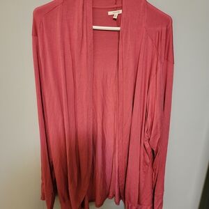 Maurices 2X Pink Long Sleeve Cardigan- Like New!